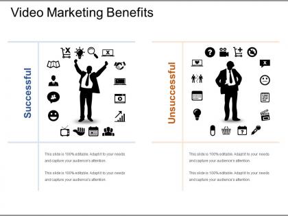 Video marketing benefits presentation design