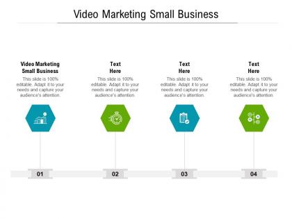 Video marketing small business ppt powerpoint presentation pictures objects cpb