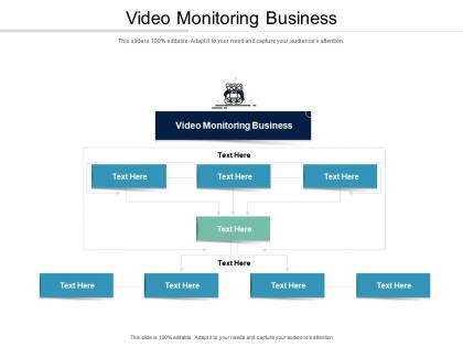 Video monitoring business ppt powerpoint presentation show infographics cpb