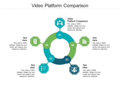 Video platform comparison ppt powerpoint presentation infographic template icons cpb
