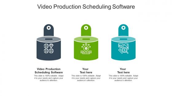 Video production scheduling software ppt powerpoint presentation model shapes cpb