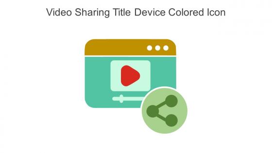 Video Sharing Title Device Colored Icon In Powerpoint Pptx Png And Editable Eps Format
