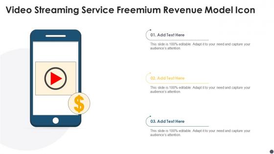 Video Streaming Service Freemium Revenue Model Icon