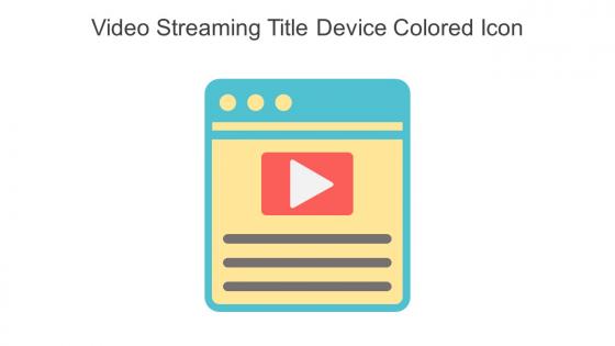 Video Streaming Title Device Colored Icon In Powerpoint Pptx Png And Editable Eps Format