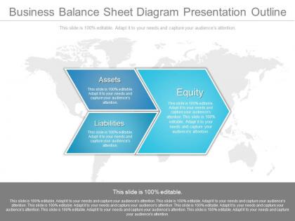 View business balance sheet diagram presentation outline