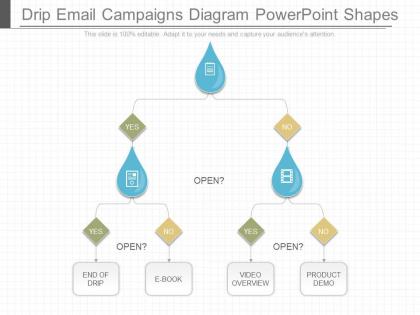 View drip email campaigns diagram powerpoint shapes
