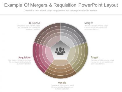 View example of mergers and requisition powerpoint layout