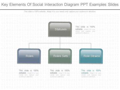 View key elements of social interaction diagram ppt examples slides