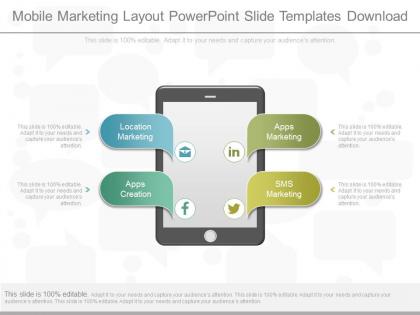 View mobile marketing layout powerpoint slide templates download