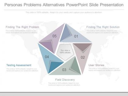 View personas problems alternatives powerpoint slide presentation