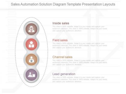 View sales automation solution diagram template presentation layouts