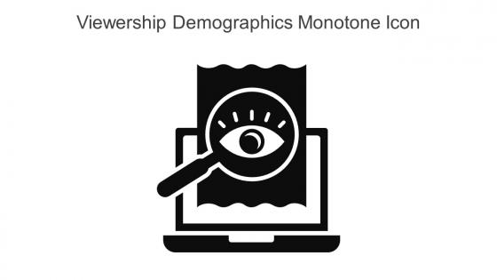 Viewership Demographics Monotone Icon In Powerpoint Pptx Png And Editable Eps Format
