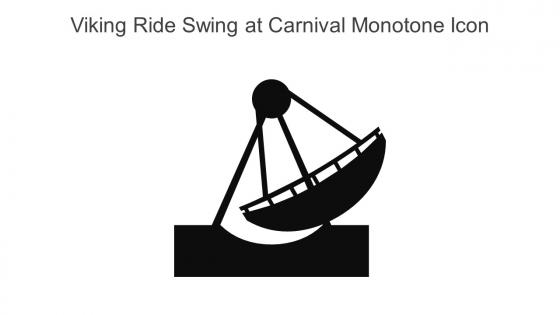 Viking Ride Swing At Carnival Monotone Icon In Powerpoint Pptx Png And Editable Eps Format