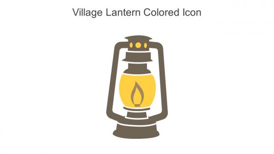 Village Lantern Colored Icon In Powerpoint Pptx Png And Editable Eps Format