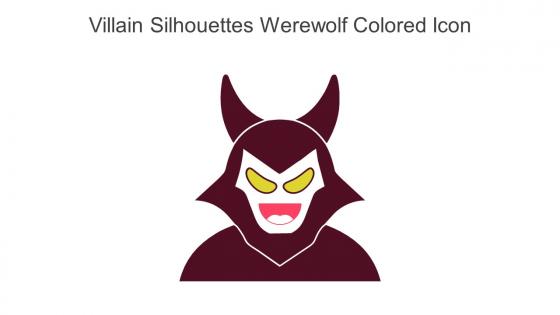 Villain Silhouettes Werewolf Colored Icon In Powerpoint Pptx Png And Editable Eps Format
