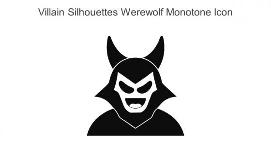 Villain Silhouettes Werewolf Monotone Icon In Powerpoint Pptx Png And Editable Eps Format
