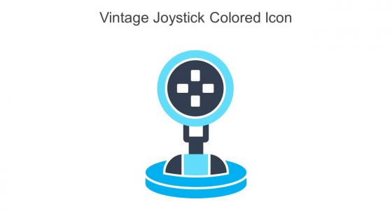 Vintage Joystick Colored Icon In Powerpoint Pptx Png And Editable Eps Format