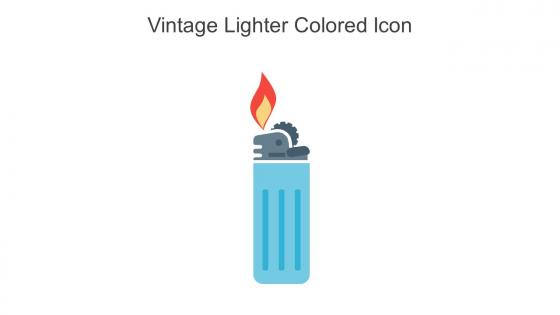 Vintage Lighter Colored Icon In Powerpoint Pptx Png And Editable Eps Format