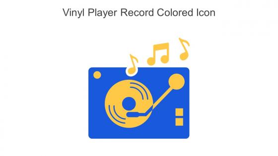Vinyl Player Record Colored Icon In Powerpoint Pptx Png And Editable Eps Format