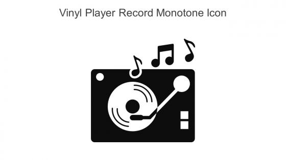 Vinyl Player Record Monotone Icon In Powerpoint Pptx Png And Editable Eps Format