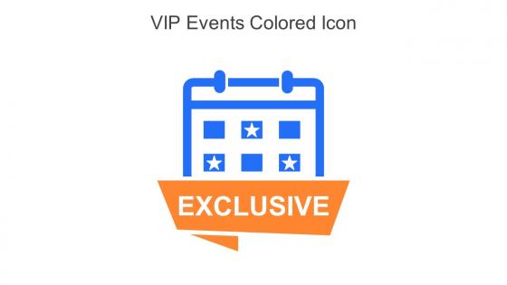 VIP Events Colored Icon In Powerpoint Pptx Png And Editable Eps Format