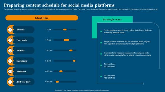 Viral Video Marketing Strategy Preparing Content Schedule For Social Media Platforms
