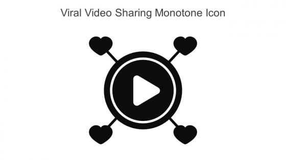 Viral Video Sharing Monotone Icon In Powerpoint Pptx Png And Editable Eps Format