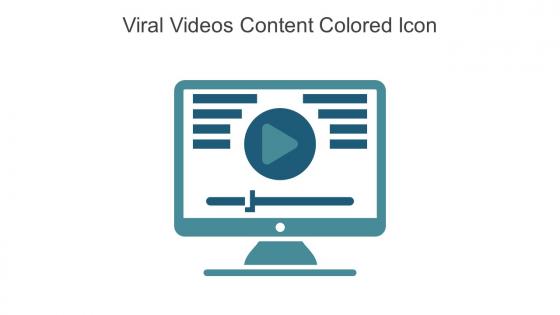 Viral Videos Content Colored Icon In Powerpoint Pptx Png And Editable Eps Format