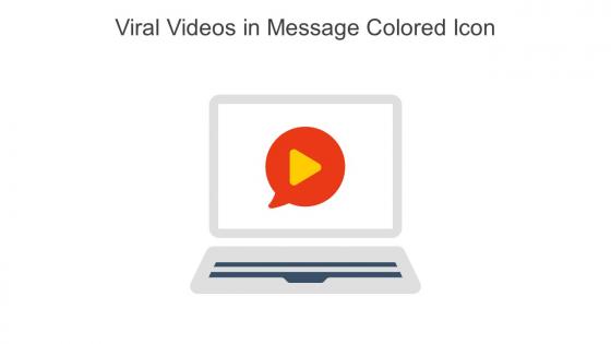 Viral Videos In Message Colored Icon In Powerpoint Pptx Png And Editable Eps Format