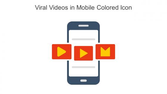 Viral Videos In Mobile Colored Icon In Powerpoint Pptx Png And Editable Eps Format