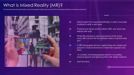 Virtual and augmented reality it what is mixed reality mr ppt slides show