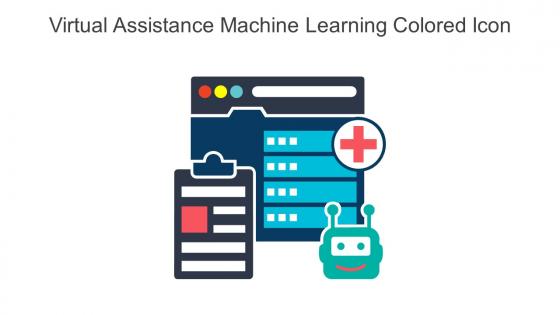 Virtual Assistance Machine Learning Colored Icon In Powerpoint Pptx Png And Editable Eps Format