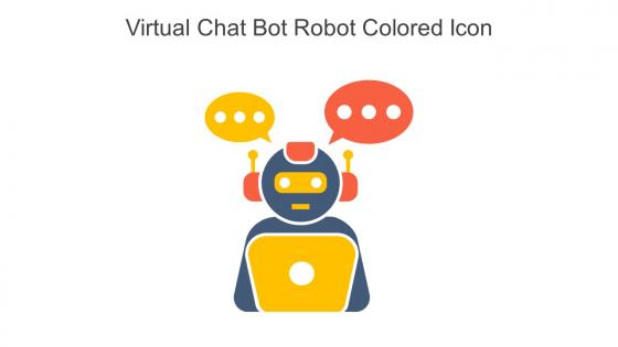 Virtual Chat Bot Robot Colored Icon In Powerpoint Pptx Png And Editable Eps Format