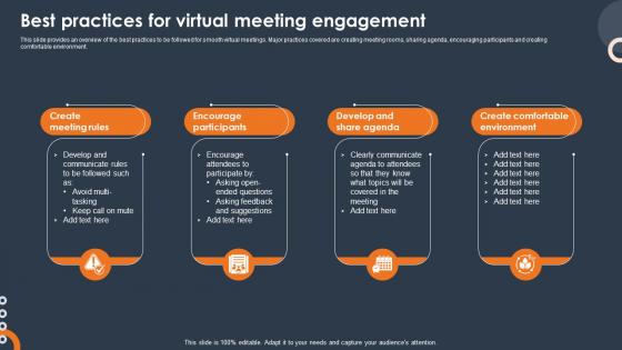 Virtual Engagement Best Practices For Virtual Meeting Engagement MKD SS