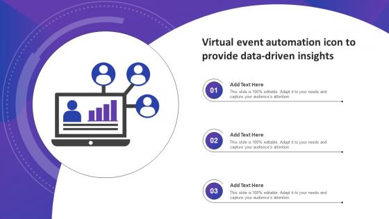 Virtual Event Automation Icon To Provide Data Driven Insights