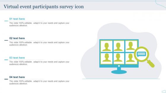 Virtual Event Participants Survey Icon