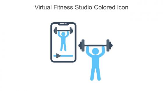 Virtual Fitness Studio Colored Icon In Powerpoint Pptx Png And Editable Eps Format