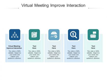 Virtual meeting improve interaction ppt powerpoint presentation infographic template structure cpb