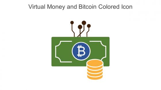 Virtual Money And Bitcoin Colored Icon In Powerpoint Pptx Png And Editable Eps Format