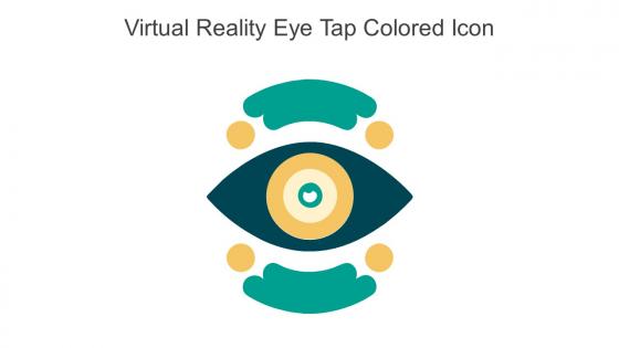 Virtual Reality Eye Tap Colored Icon In Powerpoint Pptx Png And Editable Eps Format