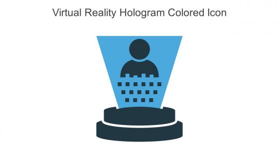 Virtual Reality Hologram Colored Icon In Powerpoint Pptx Png And Editable Eps Format