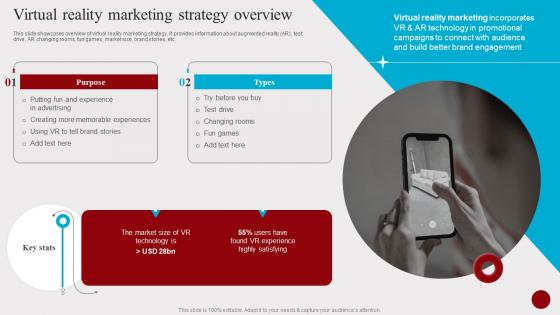 Virtual Reality Marketing Strategy Overview Hosting Experiential Events MKT SS V