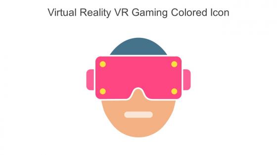 Virtual Reality VR Gaming Colored Icon In Powerpoint Pptx Png And Editable Eps Format