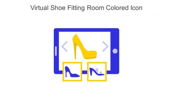 Virtual Shoe Fitting Room Colored Icon In Powerpoint Pptx Png And Editable Eps Format
