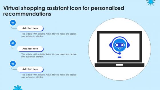 Virtual Shopping Assistant Icon For Personalized Recommendations