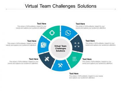 Virtual team challenges solutions ppt powerpoint presentation pictures mockup cpb