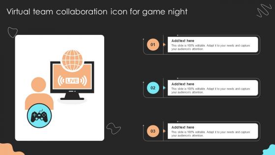 Virtual Team Collaboration Icon For Game Night
