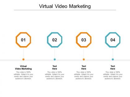 Virtual video marketing ppt powerpoint presentation infographic template deck cpb