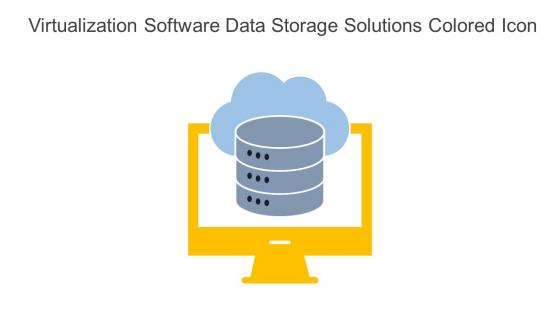 Virtualization Software Data Storage Solutions Colored Icon In Powerpoint Pptx Png And Editable Eps Format