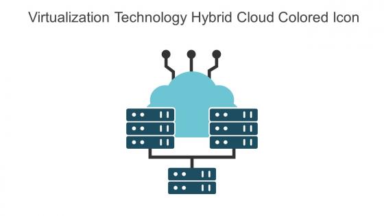 Virtualization Technology Hybrid Cloud Colored Icon In Powerpoint Pptx Png And Editable Eps Format